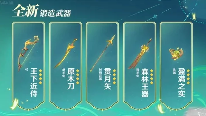 原神全武器图鉴wiki_原神全武器图鉴2022，探索七元素世界中的神兵利器