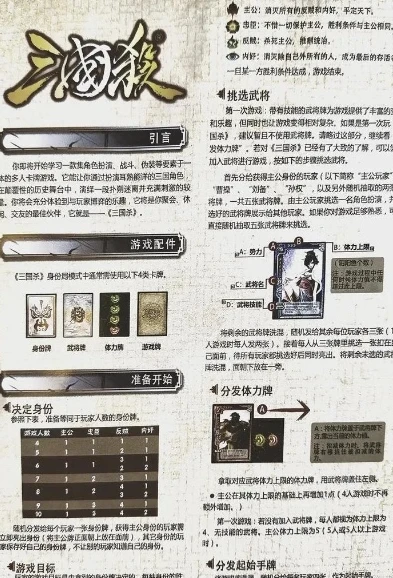 三国杀的玩法和规则图解_三国杀，策略与智谋的博弈——玩法与规则全解析