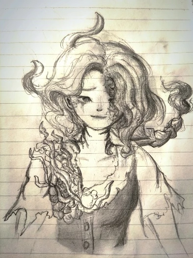 第五人格渔女绘画_手绘第五人格渔女，描绘深海中的凄美怨灵