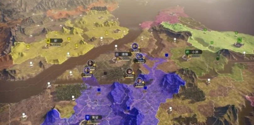 三国志14地图详细_探索三国志14的宏大地图,军政战略的舞台