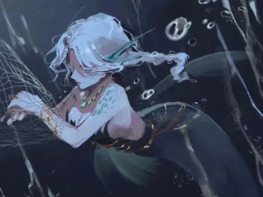 第五人格渔女精美图片_第五人格渔女，绝美之下的深海幽影与可爱萌点