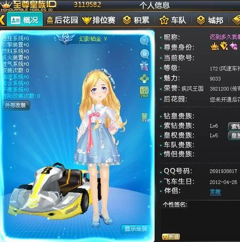 qq飞车手游土豪账号和密码_探秘QQ飞车手游土豪号，账号背后的传奇与财富象征