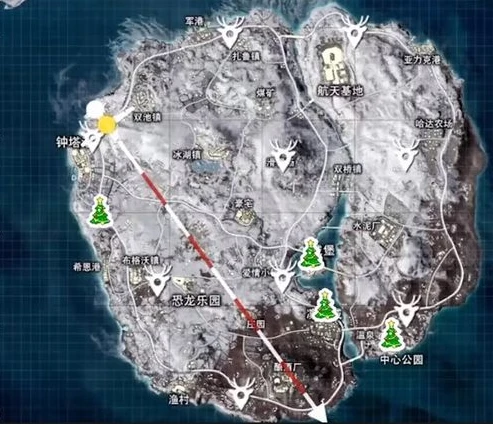 和平精英海岛地图图片高清版_和平精英海岛地图全解析,高清版地图中的战略与宝藏