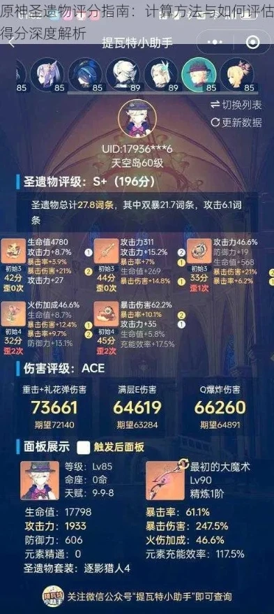 原神圣遗物评分网站_原神圣遗物评分工具，获取与深度解析
