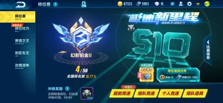 qq飞车手游段位分布比例_深度解析QQ飞车手游段位分布，从青铜到传奇车神的车手世界