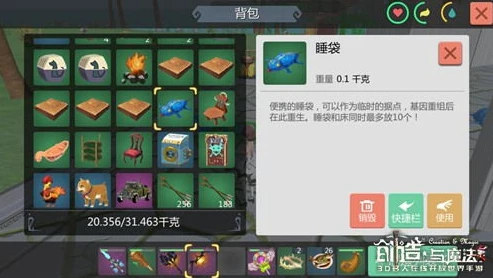 创造与魔法睡袋是什么意思_探索〈创造与魔法〉中睡袋的多重用途
