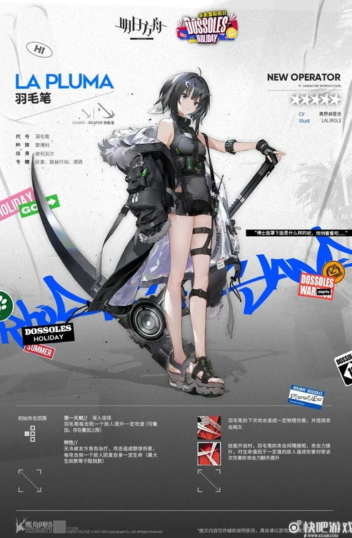 游戏明日方舟中,干员羽毛笔的被动技能是?_解析〈明日方舟〉干员羽毛笔的被动技能