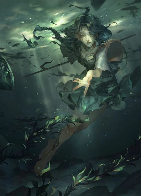 第五人格渔女金皮海报图_第五人格渔女金皮，深海魅惑的极致呈现