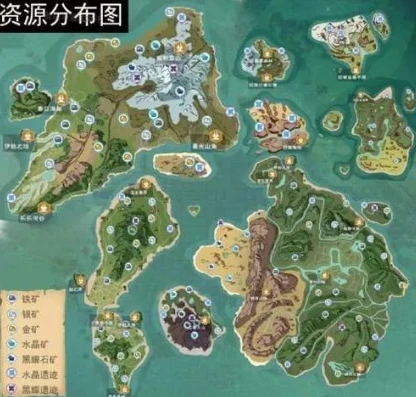 创造与魔法阳光岛矿物分布图_创造与魔法阳光岛矿石分布全解析