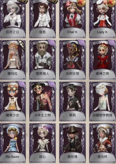 第五人格皮肤大全图鉴2021_第五人格皮肤大全图鉴，探索2021年的独特时装