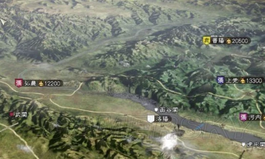 三国志13地图全图超大图_〈三国志13〉地形图，乱世山河的战略全景