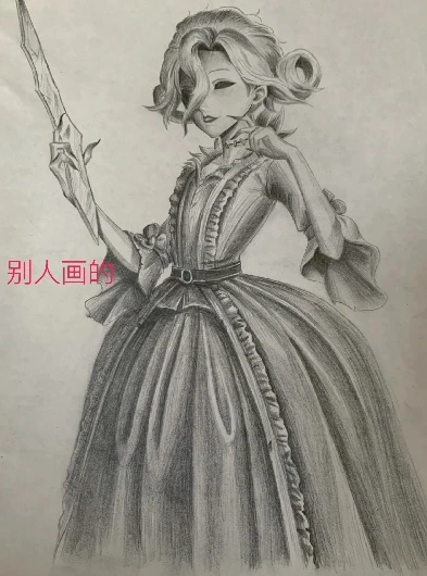 第五人格红夫人怎么画教程_第五人格红夫人绘画教程，简单又漂亮的绘制方法