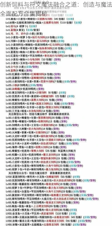 创造与魔法魔法技能融合表大全_创造与魔法,魔法技能融合全解析